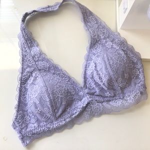 Hollister Gilly Hicks Halter Lavender Bralette | M